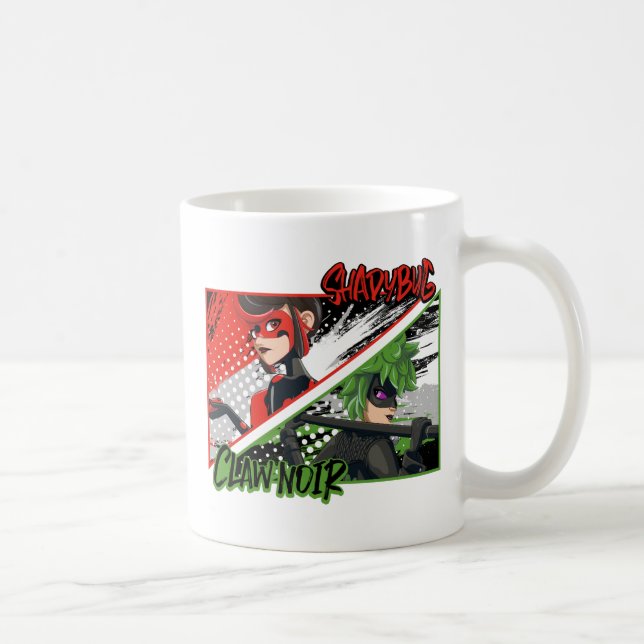 Miraculous Re-verse Shadybug & Claw Noir Coffee Mug (Right)