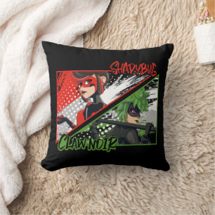 Miraculous Re-verse Shadybug & Claw Noir Cushion