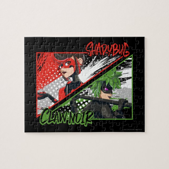 Miraculous Re-verse Shadybug & Claw Noir Jigsaw Puzzle (Horizontal)