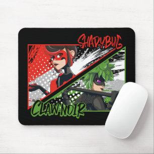 Miraculous Re-verse Shadybug & Claw Noir Mouse Mat