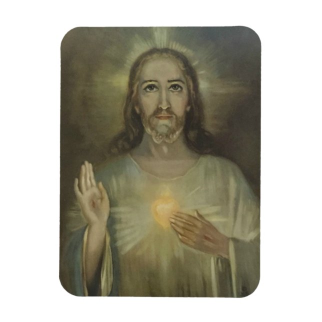 Miraculous Sacred Heart of Jesus Car/Refrigerator Magnet (Vertical)