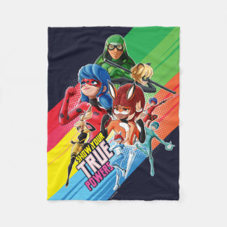 Miraculous Show Your True Powers Fleece Blanket
