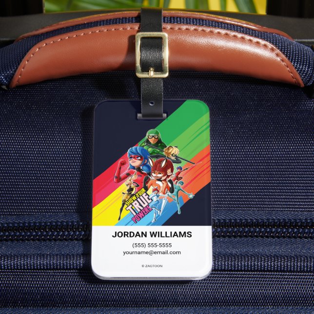 Miraculous Show Your True Powers Luggage Tag (Front Insitu 2)