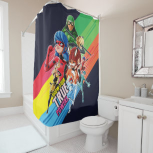 Miraculous Show Your True Powers Shower Curtain