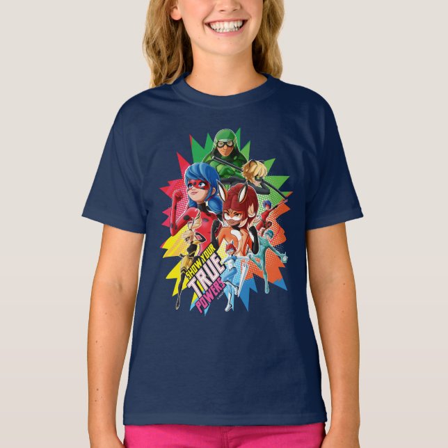 Miraculous Show Your True Powers T-Shirt (Front)