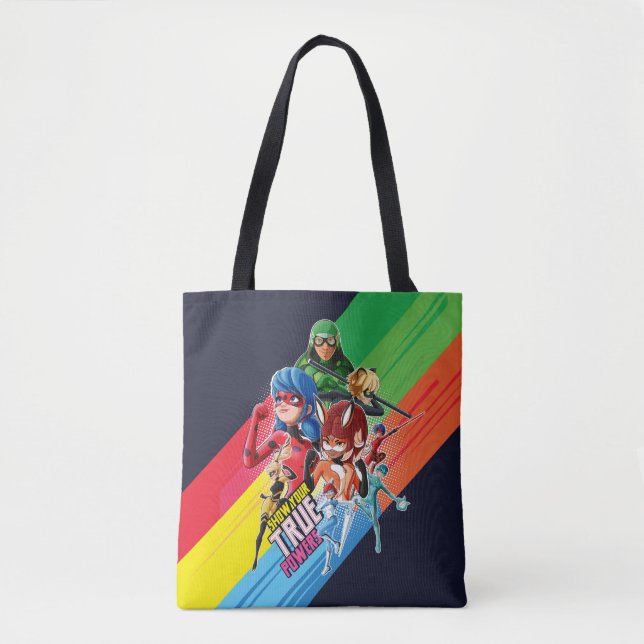 Miraculous Show Your True Powers Tote Bag (Front)