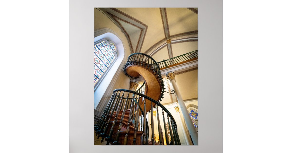 Miraculous Staircase Loretto Chapel Santa Fe NM Poster | Zazzle