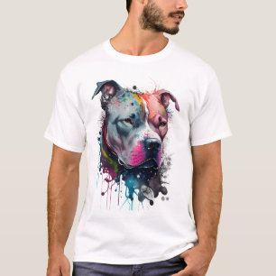 Mirada seria + corazón amable: pitbull T-Shirt