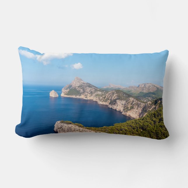 Mirador es Colomer in Cap de Formentor - Mallorca Lumbar Cushion (Front)