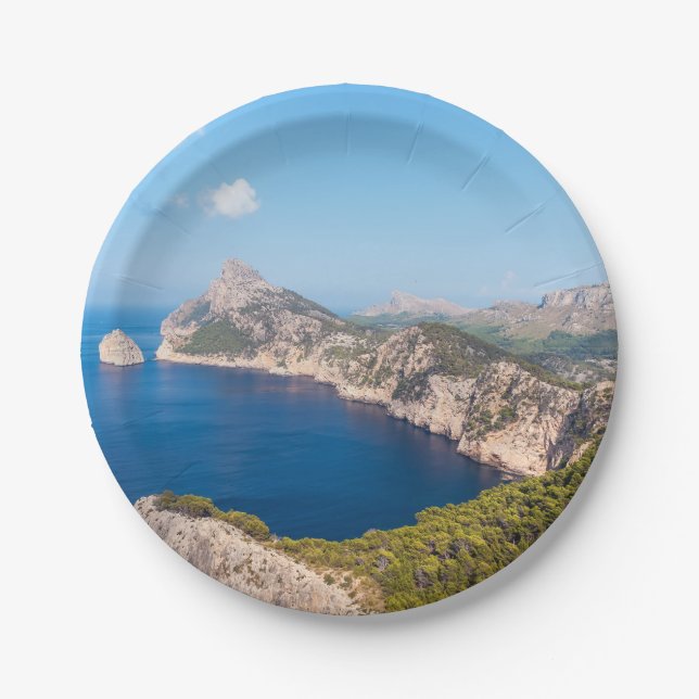 Mirador es Colomer in Cap de Formentor - Mallorca Paper Plate (Front)