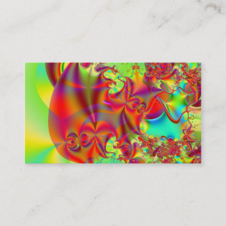 Mirador II · Fractal Art · Red & Green Business Card