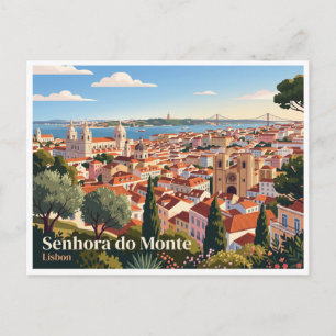 Miradouro da Senhora do Monte Lisbon Portugal Postcard
