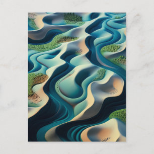 Mirage Currents Invitation Postcard