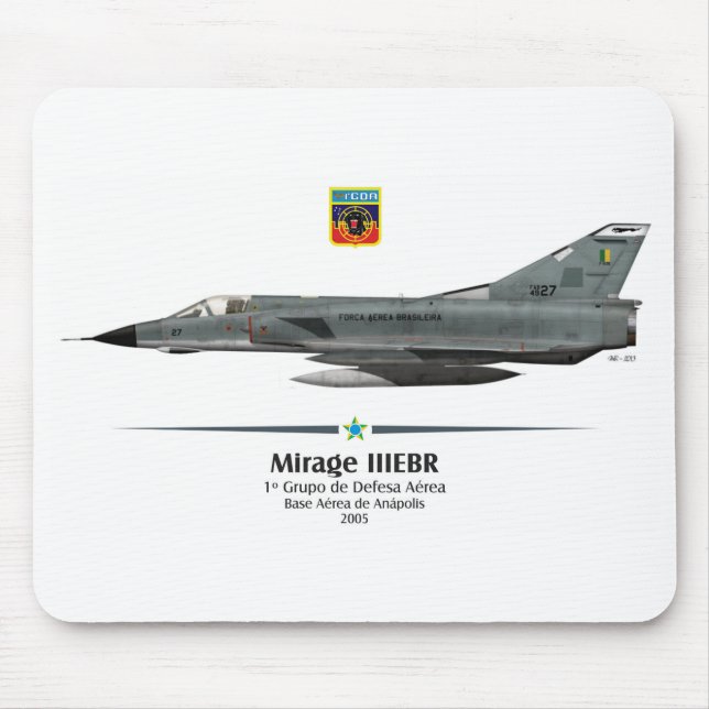 Mirage IIEBR - Brazilian Air Force - FAB Mouse Mat (Front)