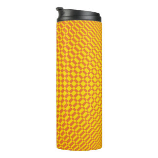 ‘Mirage’ | Vibrant Yellow on Russet Orange | Thermal Tumbler