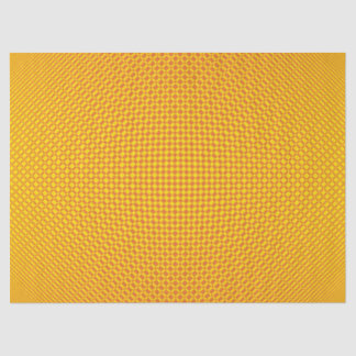 ‘Mirage’ | Vibrant Yellow on Russet Orange | Tissue Paper