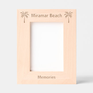 Miramar Beach Florida Laser Engraved Picture frame