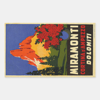 Miramonti Dolomiti Rectangular Sticker