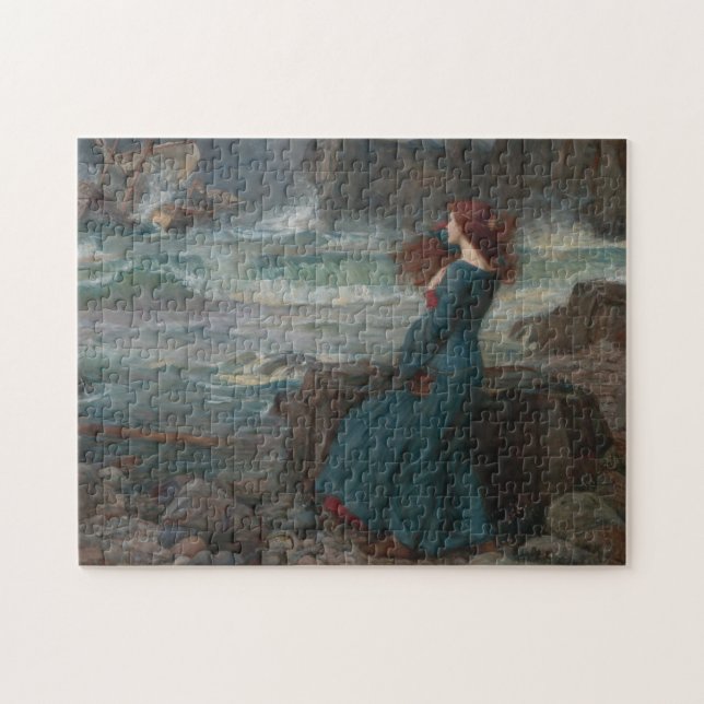 Miranda and the Tempest by John Waterhouse Jigsaw Puzzle (Horizontal)