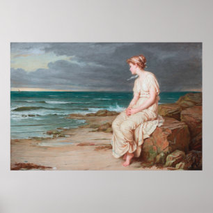 MiRANDA, by John William Waterhouse - 1875 Poster