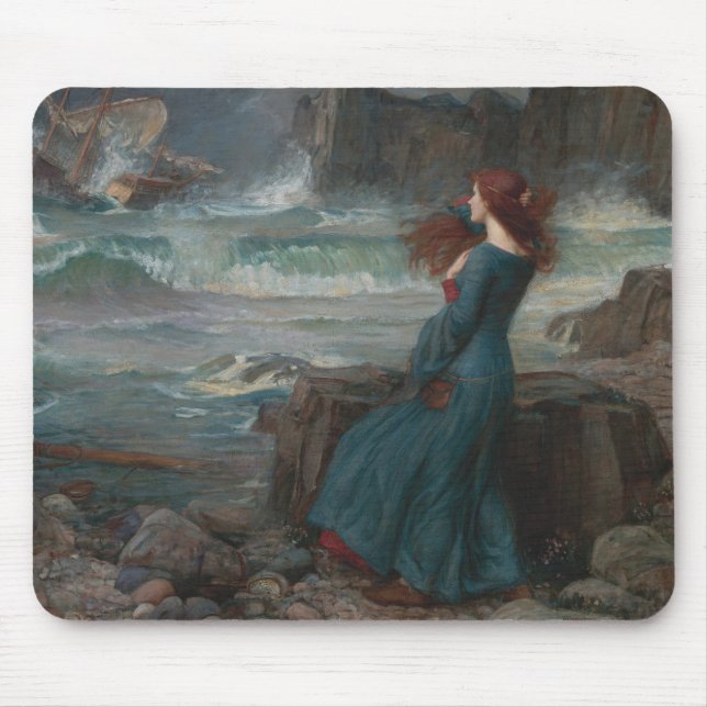 Miranda (by John William Waterhouse) Mouse Mat (Front)