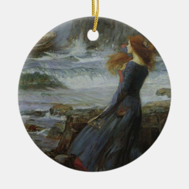 Miranda Ceramic Tree Decoration (Front)