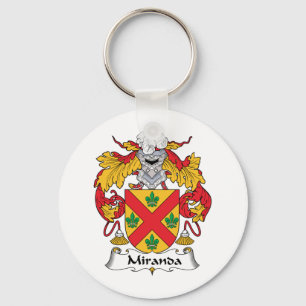 Miranda Family Crest Key Ring