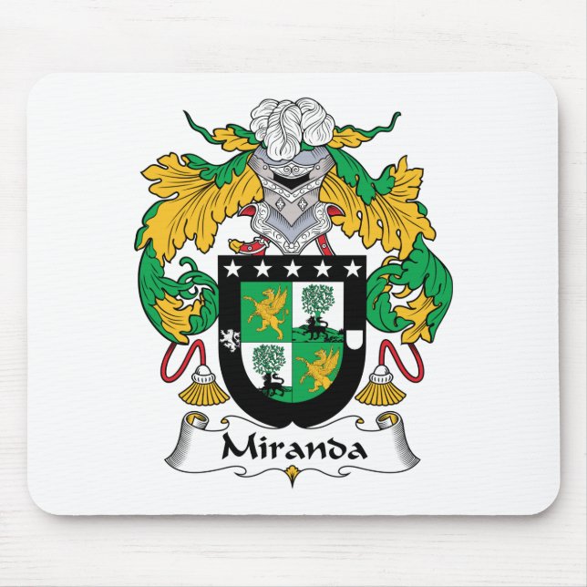 Miranda Family Crest Mouse Mat (Front)