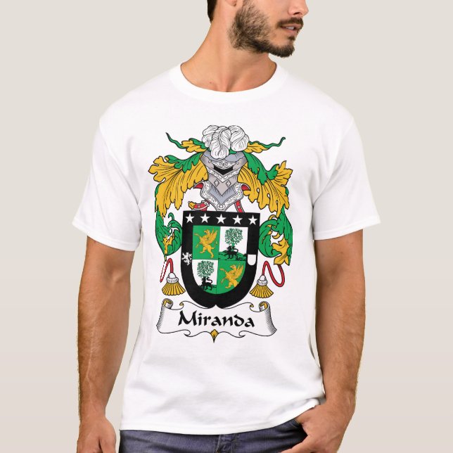 Miranda Family Crest T-Shirt (Front)