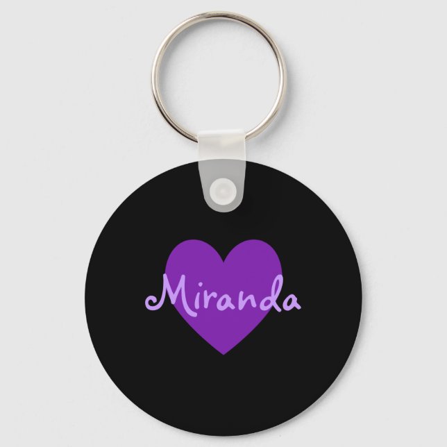 Miranda in Purple Key Ring (Front)