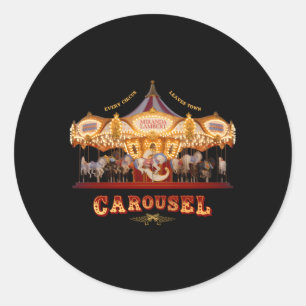 Miranda Lambert Carousel Classic Round Sticker