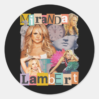 Miranda Lambert Country Music Classic Round Sticker