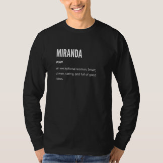 Miranda , Noun, An Exceptional Woman T-Shirt