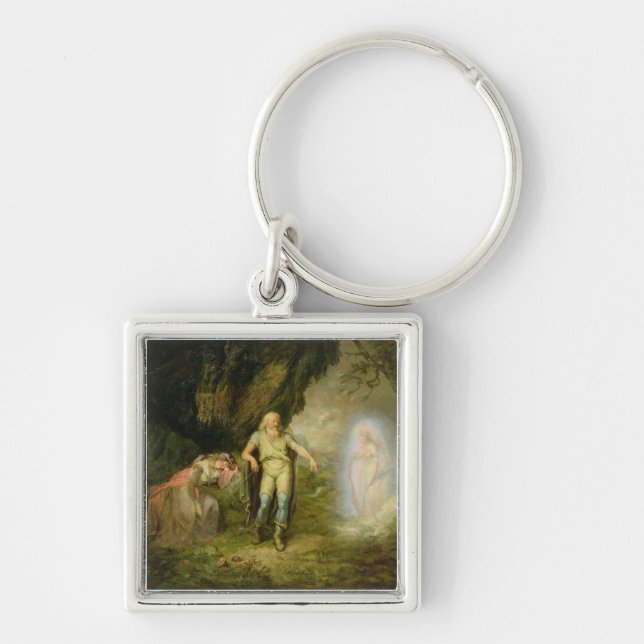 Miranda, Prospero and Ariel, from 'The Tempest' by Key Ring (Front)