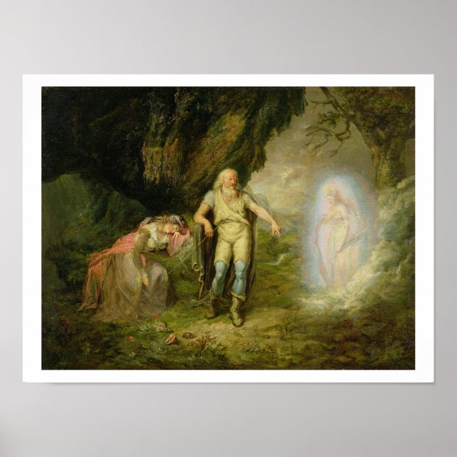 Miranda, Prospero and Ariel, from 'The Tempest' by Poster (Front)