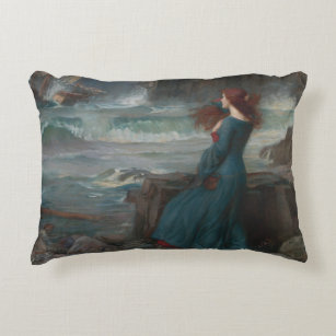 Miranda Tempest John William Waterhouse Art Decorative Cushion