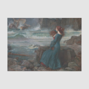 Miranda Tempest John William Waterhouse Art Tissue Paper