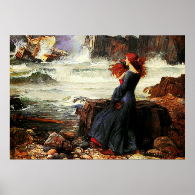 Miranda - The Tempest (1916)  ~ Fine Art Canvas Poster (Front)