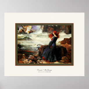 Miranda ~ The Tempest ~ John W. Waterhouse Poster