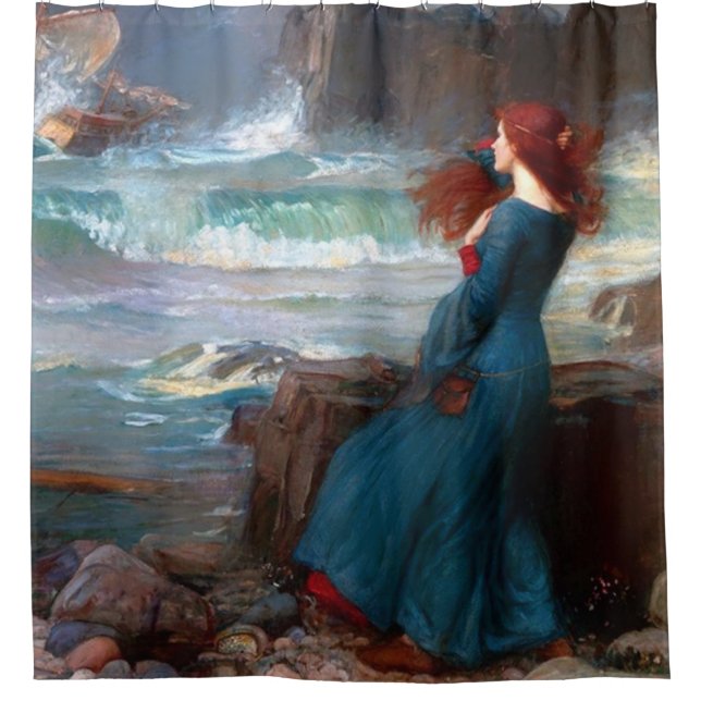 Miranda The Tempest John William Waterhouse Shower Curtain (Front)