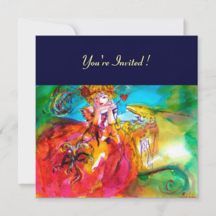 MIRANDOLINA MARDI GRAS MASQUERADE PARTY INVITATION