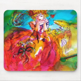 MIRANDOLINA pink red blue yellow Mouse Mat