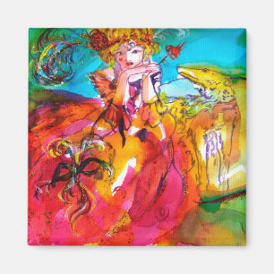 MIRANDOLINA ,Venetian Carnival Mask Magnet