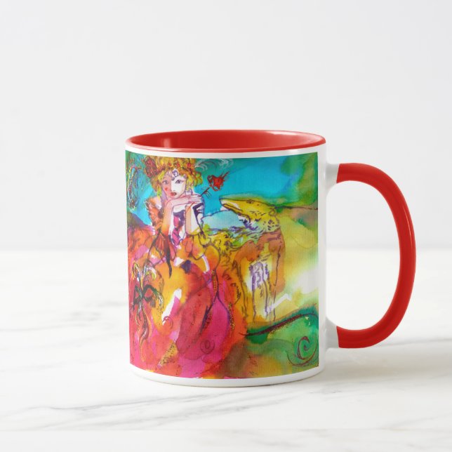 MIRANDOLINA ,Venetian Carnival Mask Mug (Right)