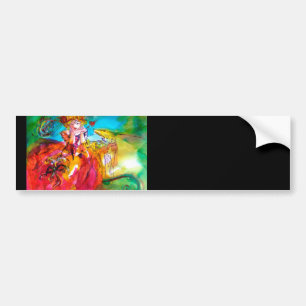 MIRANDOLINA / Venetian Carnival Masks Bumper Sticker