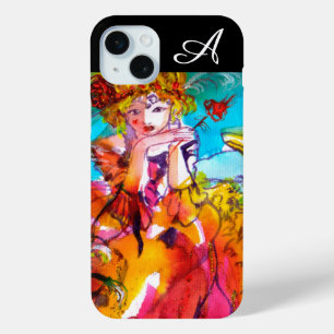 MIRANDOLINA / Venetian Carnival Masks Monogram iPhone 15 Mini Case