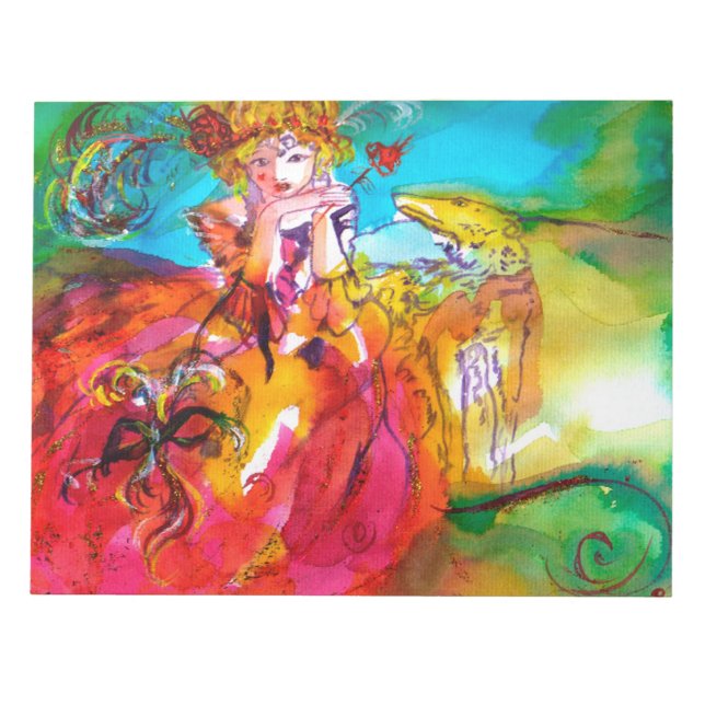 MIRANDOLINA  / Venetian Carnival Masks Notepad (Front)