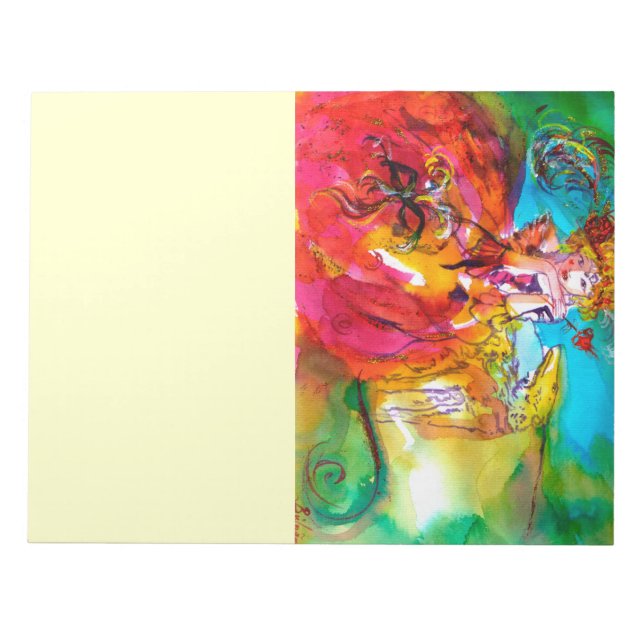 MIRANDOLINA  / Venetian Carnival Masks Notepad (Front)