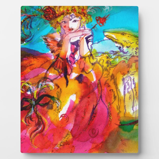 MIRANDOLINA  / Venetian Carnival Masks Plaque (Front)