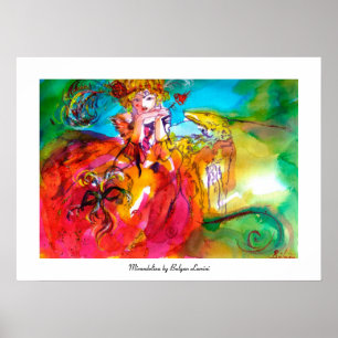 MIRANDOLINA  / Venetian Carnival Masks Poster